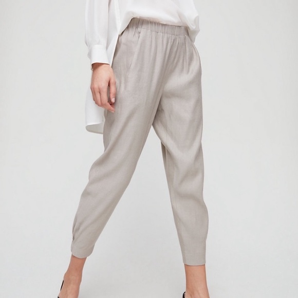 Babaton Dexter Linen Pant Aritzia 